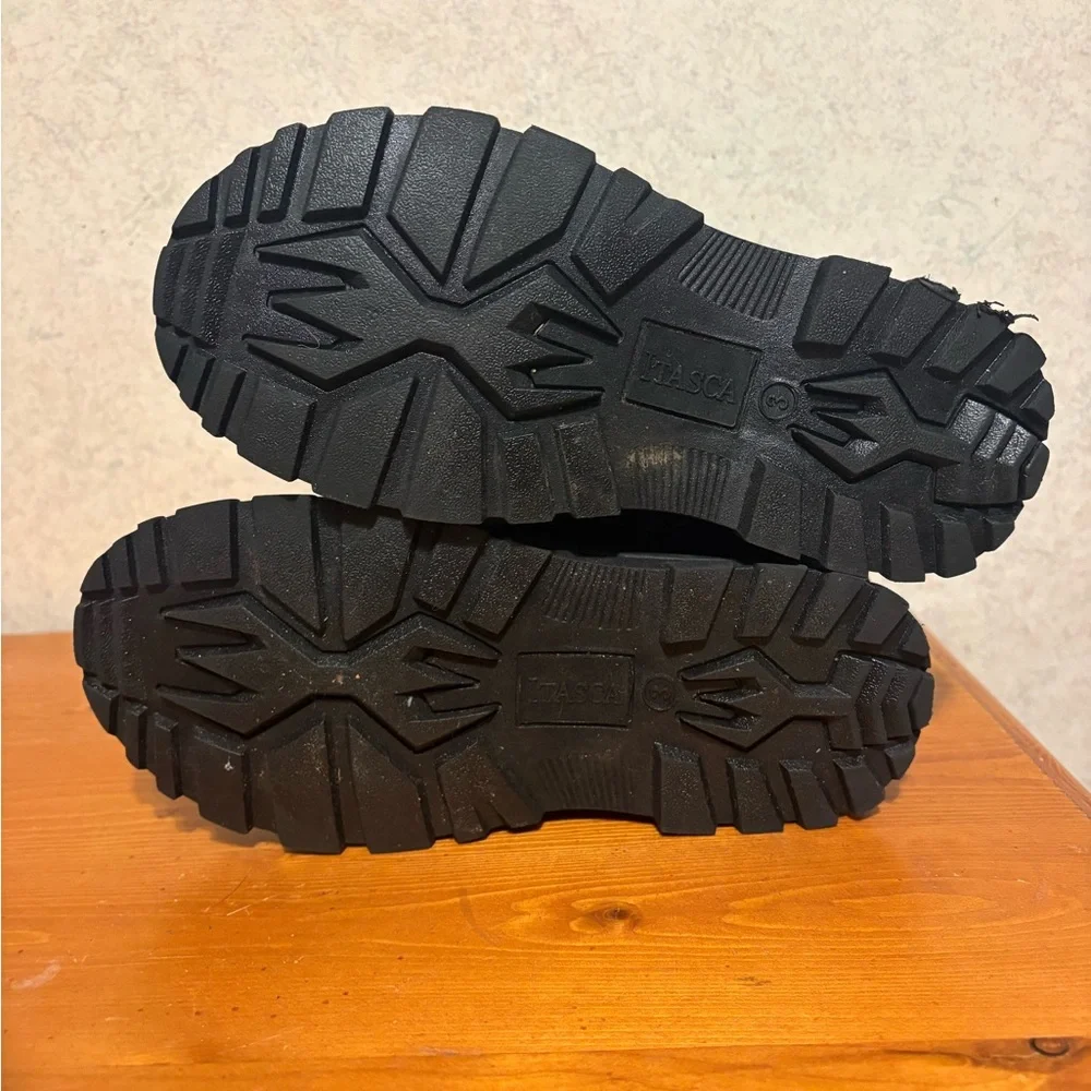 Itasca Black Winter Boots Waterproof Snow Boot with Thinsulate Kids Size 3